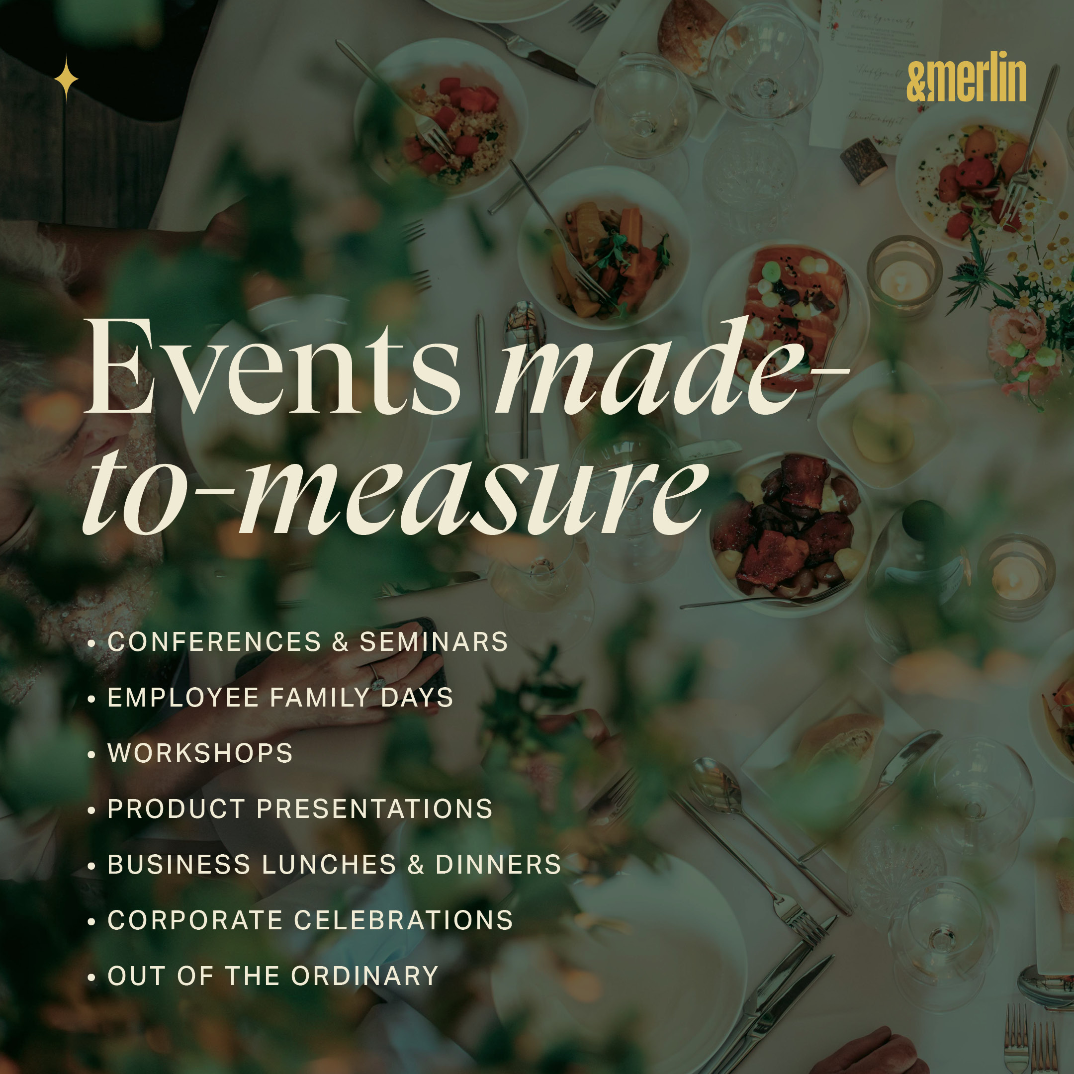 &merlin events made to measure brochure design