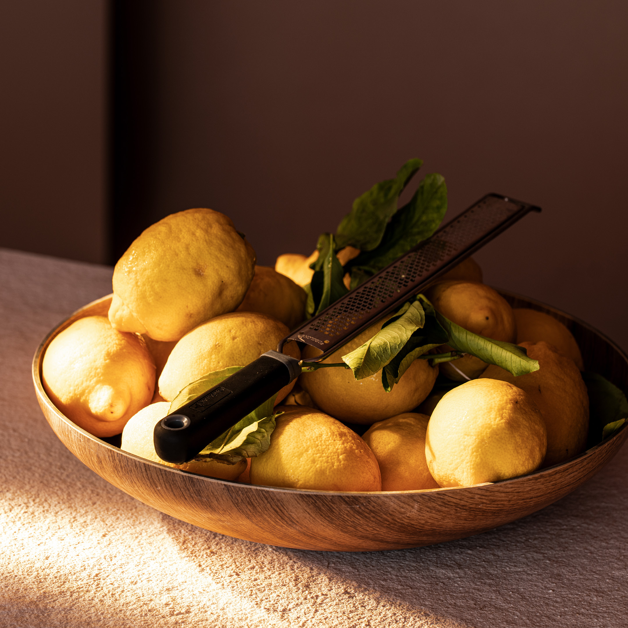 Bowl of lemons, &merlin food photography
